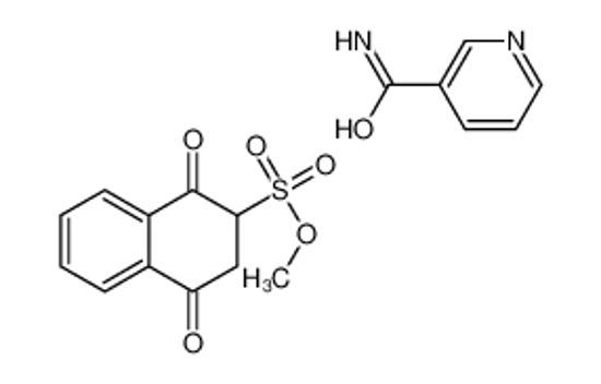 Picture of methyl 1,4-dioxo-2,3-dihydronaphthalene-2-sulfonate,pyridine-3-carboxamide