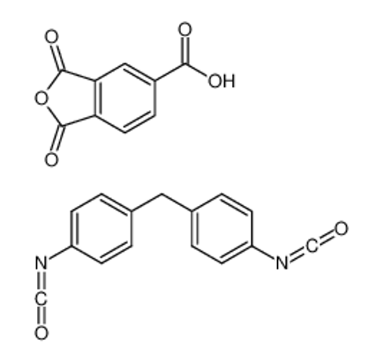 Picture of 1,3-Dioxo-1,3-dihydro-2-benzofuran-5-carboxylic acid - 1,1'-methy lenebis(4-isocyanatobenzene) (1:1)