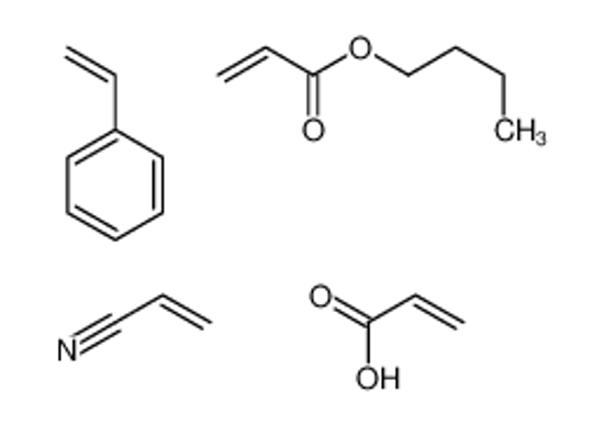 Picture of butyl prop-2-enoate,prop-2-enenitrile,prop-2-enoic acid,styrene