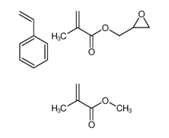 Picture of methyl 2-methylprop-2-enoate,oxiran-2-ylmethyl 2-methylprop-2-enoate,styrene