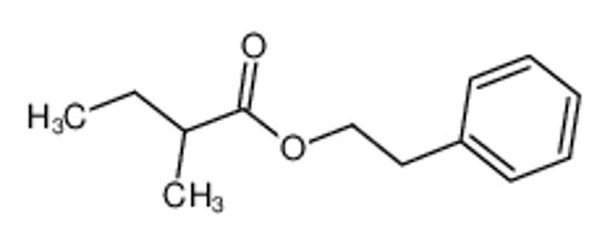 Picture of 2-phenylethyl 2-methylbutanoate