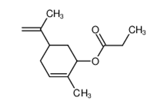 Picture of (2-methyl-5-prop-1-en-2-ylcyclohex-2-en-1-yl) propanoate