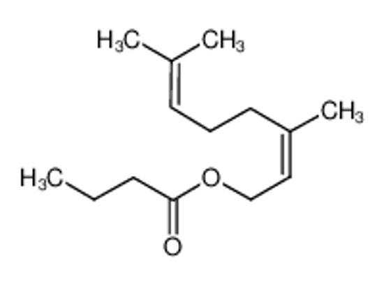 Picture of (2Z)-3,7-dimethyl-2,6-octadien-1-yl butyrate
