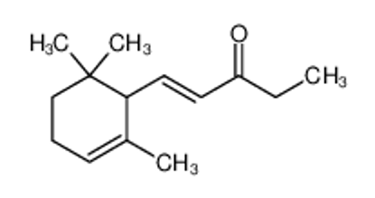 Picture of (E)-1-(2,6,6-trimethylcyclohex-2-en-1-yl)pent-1-en-3-one
