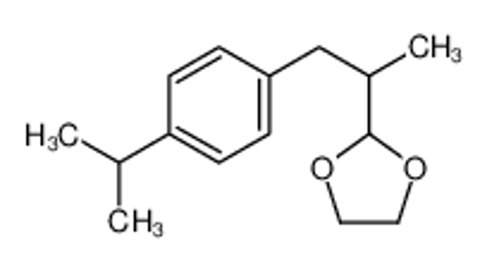Picture of 2-[1-(4-propan-2-ylphenyl)propan-2-yl]-1,3-dioxolane