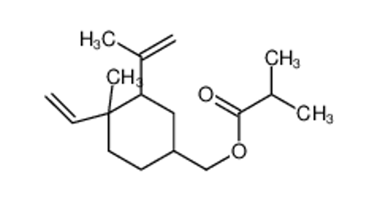 Picture of (4-ethenyl-4-methyl-3-prop-1-en-2-ylcyclohexyl)methyl 2-methylpropanoate
