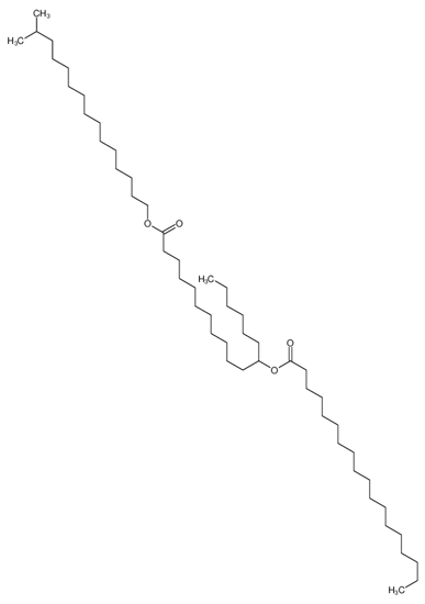 Imagem de 14-methylpentadecyl 12-octadecanoyloxyoctadecanoate