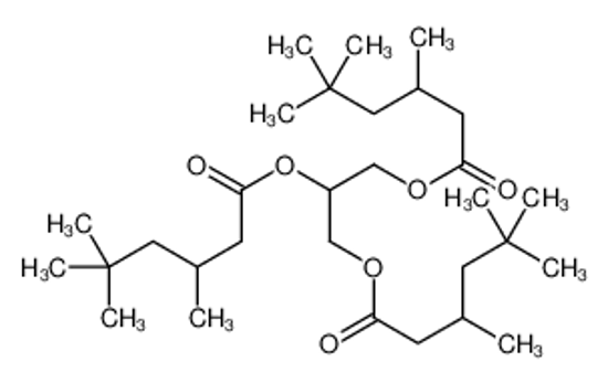 Picture of 2,3-bis(3,5,5-trimethylhexanoyloxy)propyl 3,5,5-trimethylhexanoate