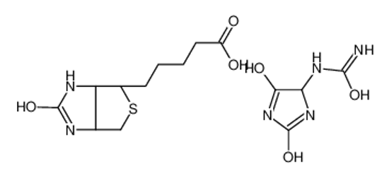 Picture of 5-[(3aS,4S,6aR)-2-oxo-1,3,3a,4,6,6a-hexahydrothieno[3,4-d]imidazol-4-yl]pentanoic acid,(2,5-dioxoimidazolidin-4-yl)urea
