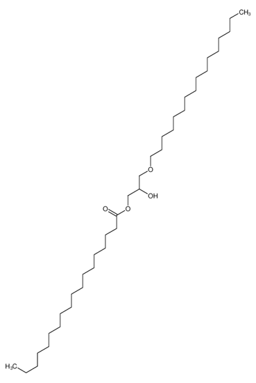 Picture of (3-hexadecoxy-2-hydroxypropyl) octadecanoate
