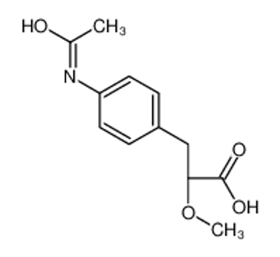 Picture of (2R)-3-(4-acetamidophenyl)-2-methoxypropanoic acid