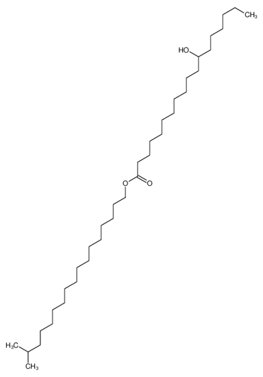 Picture of 16-methylheptadecyl 12-hydroxyoctadecanoate