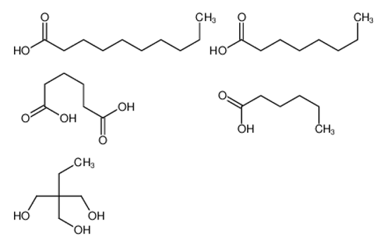 Picture of decanoic acid,2-ethyl-2-(hydroxymethyl)propane-1,3-diol,hexanedioic acid,hexanoic acid,octanoic acid