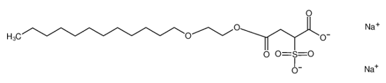 Picture of 4-(2-dodecoxyethoxy)-4-oxo-2-sulfonatobutanoate disodium