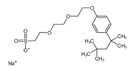 Imagem de sodium,2-[2-[2-[4-(2,4,4-trimethylpentan-2-yl)phenoxy]ethoxy]ethoxy]ethanesulfonate
