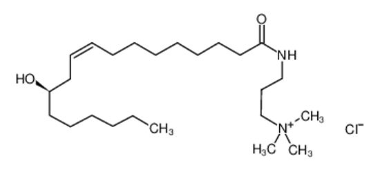 Picture of 3-[[(Z,12R)-12-hydroxyoctadec-9-enoyl]amino]propyl-trimethylazanium,chloride