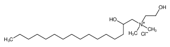 Picture of 2-hydroxyethyl-(2-hydroxyhexadecyl)-dimethylazanium,chloride