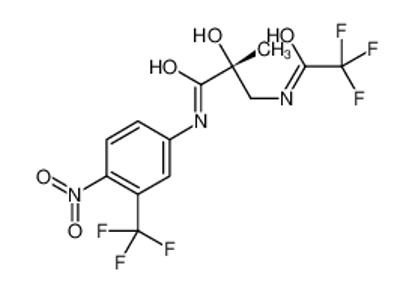 Picture of (2R)-2-hydroxy-2-methyl-N-[4-nitro-3-(trifluoromethyl)phenyl]-3-[(2,2,2-trifluoroacetyl)amino]propanamide