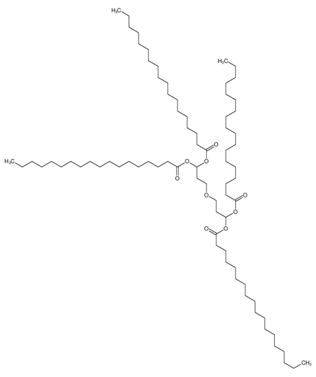 Picture of [3-[3,3-di(octadecanoyloxy)propoxy]-1-octadecanoyloxypropyl] octadecanoate