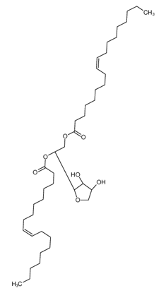 Picture of [(2R)-2-[(2S,3R,4S)-3,4-dihydroxyoxolan-2-yl]-2-[(Z)-octadec-9-enoyl]oxyethyl] (Z)-octadec-9-enoate