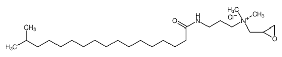Изображение dimethyl-[3-(16-methylheptadecanoylamino)propyl]-(oxiran-2-ylmethyl)azanium,chloride