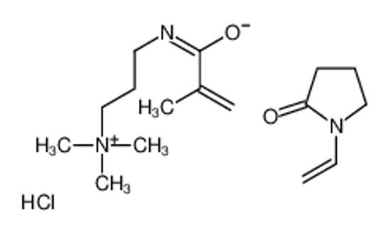 Picture of 1-ethenylpyrrolidin-2-one,trimethyl-[3-(2-methylprop-2-enoylamino)propyl]azanium,chloride