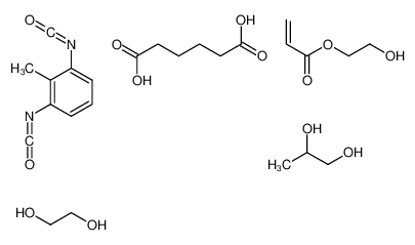 Picture of 1,3-diisocyanato-2-methylbenzene,ethane-1,2-diol,hexanedioic acid,2-hydroxyethyl prop-2-enoate,propane-1,2-diol