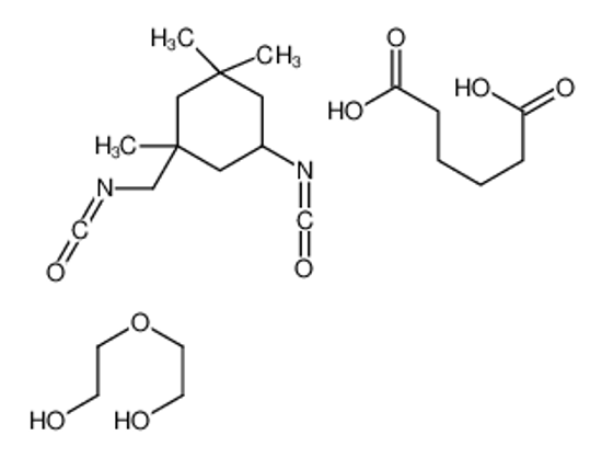 Picture of hexanedioic acid,2-(2-hydroxyethoxy)ethanol,5-isocyanato-1-(isocyanatomethyl)-1,3,3-trimethylcyclohexane