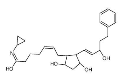 Изображение (5Z)-N-Cyclopropyl-7-[(2R)-3,5-dihydroxy-2-(3-hydroxy-5-phenyl-1- penten-1-yl)cyclopentyl]-5-heptenamide