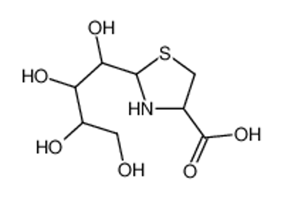 Picture of 2-(1,2,3,4-tetrahydroxybutyl)-1,3-thiazolidine-4-carboxylic acid
