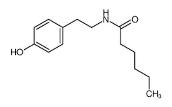 Picture of N-[2-(4-hydroxyphenyl)ethyl]hexanamide