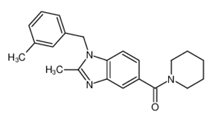 Picture of [2-methyl-1-[(3-methylphenyl)methyl]benzimidazol-5-yl]-piperidin-1-ylmethanone