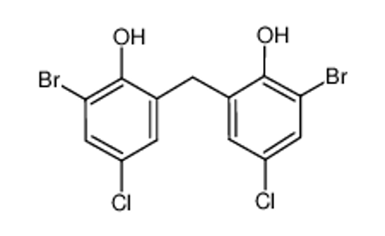 Picture of 2-bromo-6-[(3-bromo-5-chloro-2-hydroxyphenyl)methyl]-4-chlorophenol