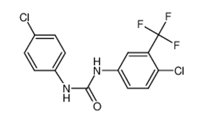 Picture of 1-(4-chlorophenyl)-3-[4-chloro-3-(trifluoromethyl)phenyl]urea