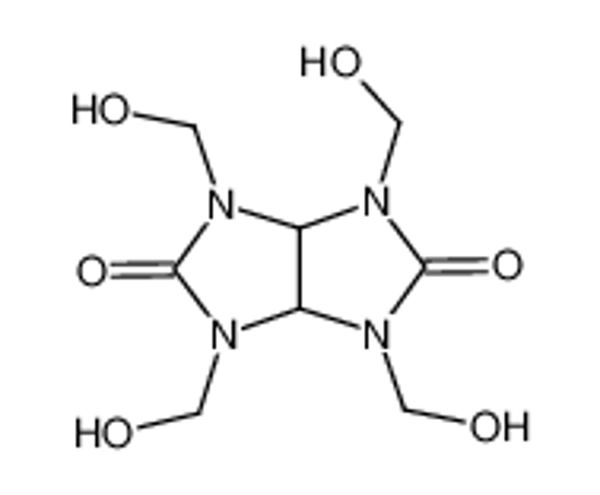 Picture of 1,3,4,6-Tetrakis(hydroxymethyl)tetrahydroimidazo[4,5-d]imidazole-2,5(1H,3H)-dione