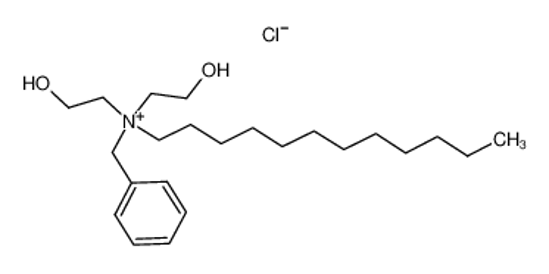 Picture of benzyl-dodecyl-bis(2-hydroxyethyl)azanium,chloride