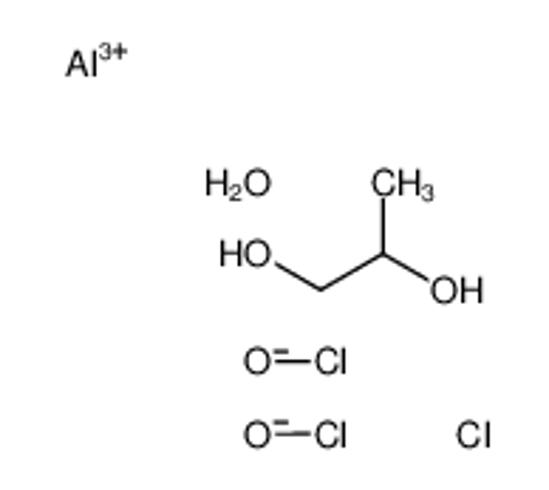 Picture of aluminum,propane-1,2-diol,trihypochlorite,hydrate