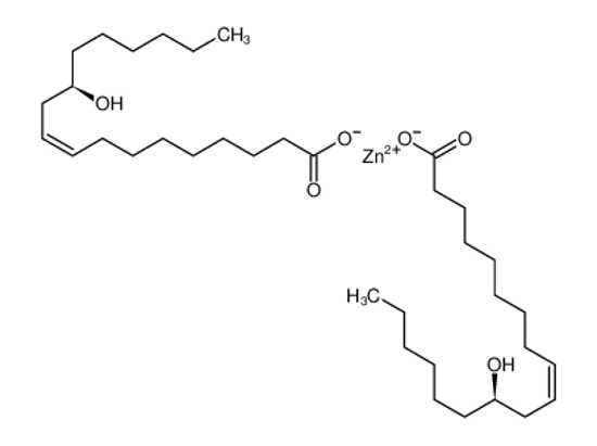 Picture of zinc,(Z,12R)-12-hydroxyoctadec-9-enoate