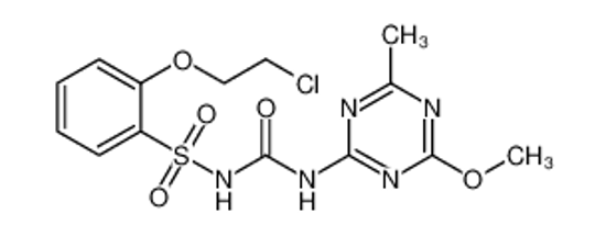 Picture of 2-(2-Chloroethoxy)-N-[(4-methoxy-6-methyl-1,3,5-triazin-2-yl)carb amoyl]benzenesulfonamide