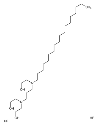 Изображение 2-[{3-[Bis(2-hydroxyethyl)amino]propyl}(octadecyl)amino]ethanol d ihydrofluoride