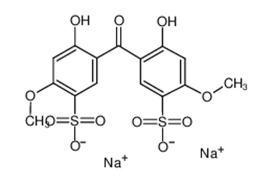 Picture of disodium,4-hydroxy-5-(2-hydroxy-4-methoxy-5-sulfonatobenzoyl)-2-methoxybenzenesulfonate