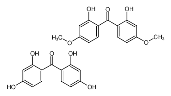 Picture of 2,2'4,4'-TETRAHYDROXYBENZOPHENONE AND 2,2'-DIHYDROXY-4,4'-DIMETHOXYBENZOPHENONE