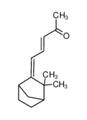 Изображение (E,5Z)-5-(3,3-dimethyl-2-bicyclo[2.2.1]heptanylidene)pent-3-en-2-one