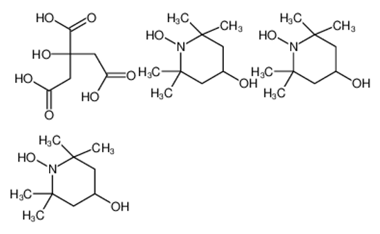 Picture of 2-hydroxypropane-1,2,3-tricarboxylic acid,1-hydroxy-2,2,6,6-tetramethylpiperidin-4-ol