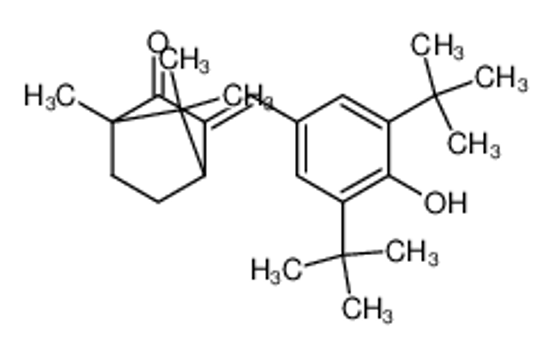 Picture of 3',5'-di-tert-butyl-4'-hydroxy-3-benzylidene-d-camphor