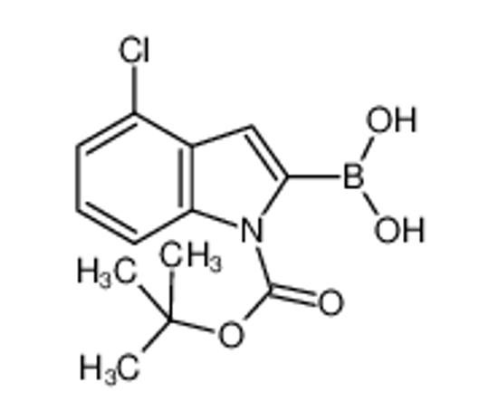 Picture of (1-(tert-Butoxycarbonyl)-4-chloro-1H-indol-2-yl)boronic acid