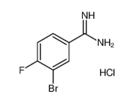 Picture of 3-bromo-4-fluorobenzenecarboximidamide,hydrochloride
