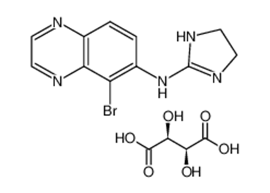 Picture of 5-Bromo-N-(4,5-Dihydro-1H-Imidazol-2-yl)-6-Quinoxalinamine Tartrate
