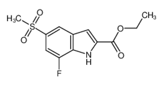 Изображение ethyl 7-fluoro-5-methylsulfonyl-1H-indole-2-carboxylate