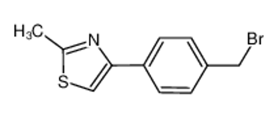Picture of 4-[4-(BROMOMETHYL)PHENYL]-2-METHYL-1,3-THIAZOLE